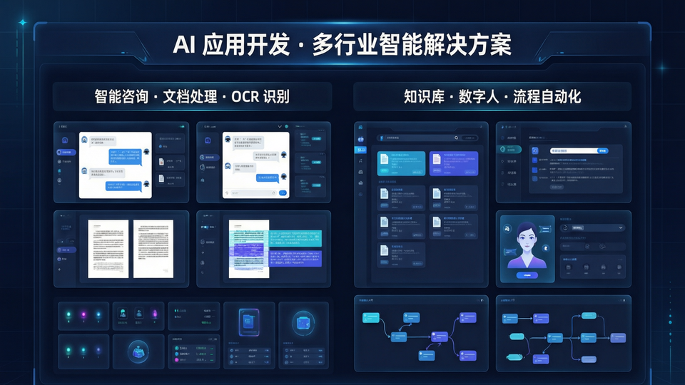 AI智能体定制多行业智能解决方案